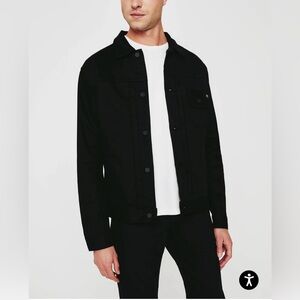 AG Men’s Black Trucker Jacket Size XS (Also fit like Size S) NWT MSRP$235
